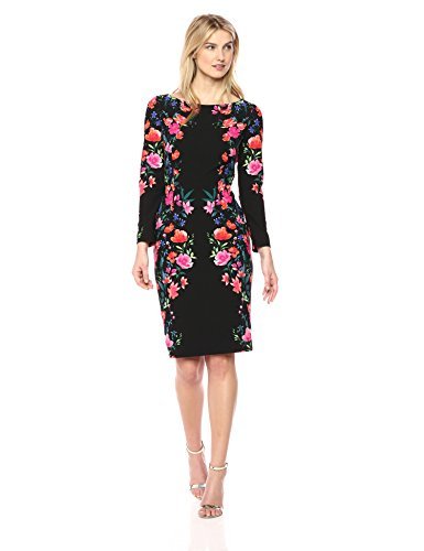 Eliza J Floral Midi-Length Sheath Midi 