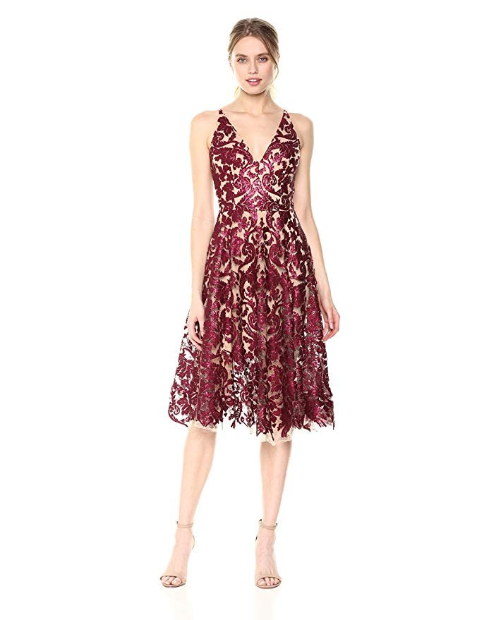 green emerald velvet dress Blair Dress – Dress the Population main image 1