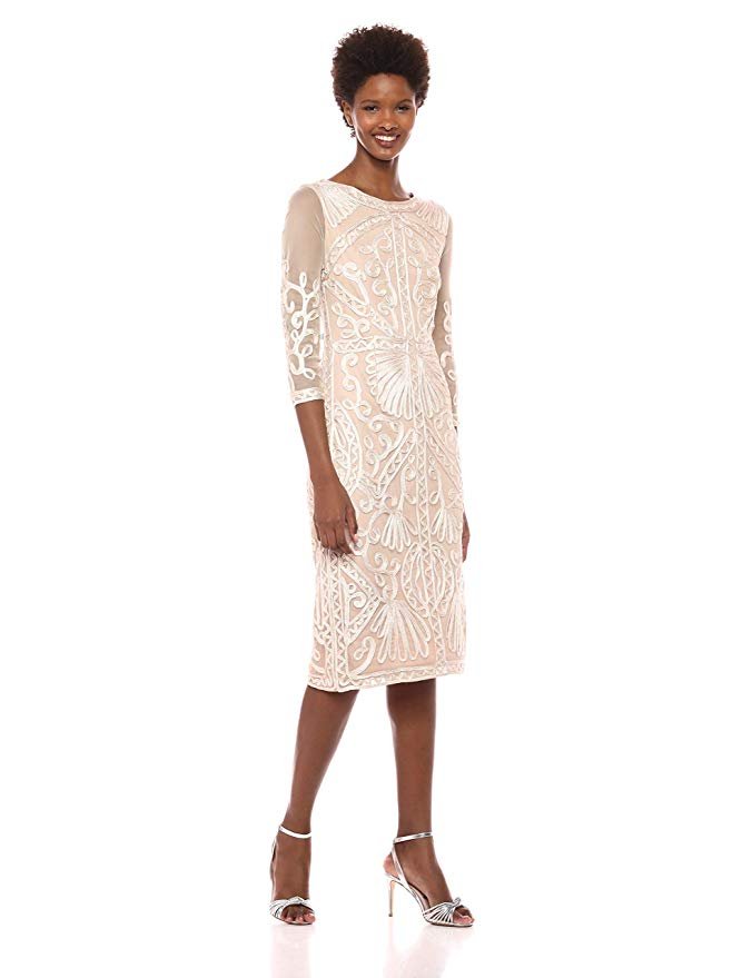 JS Collection Embroidered Midi Midi - Midi Length Dress Deals & Offers